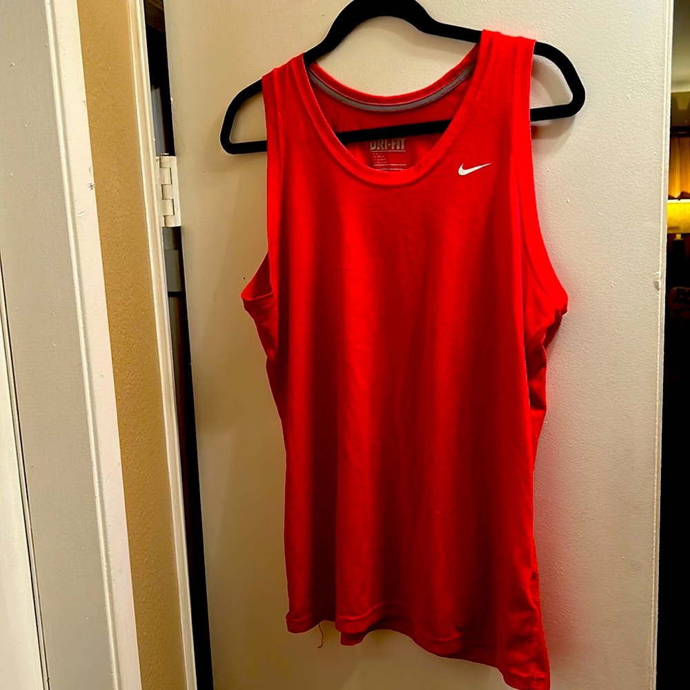 Nike red tank